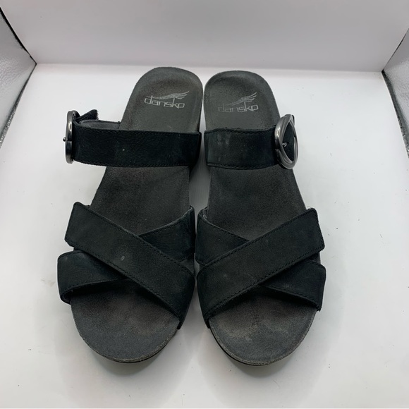Women’s Black Susie Dansko casual comfortable shoes sandals size 38 US 7-7.5 - Picture 2 of 10
